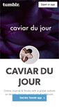 Mobile Screenshot of caviardujour.com
